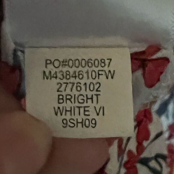 Fever boho floral peasant blouse with 3/4 length sleeves women’s size medium - Picture 9 of 9